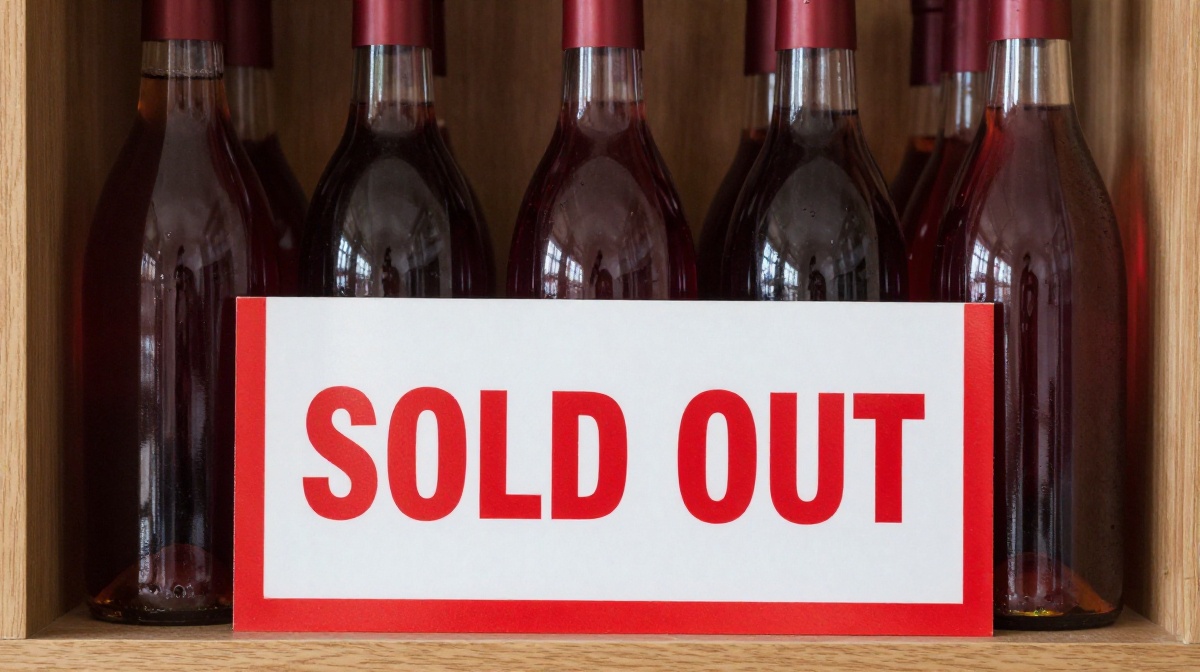 Rose wine bottles Sold out