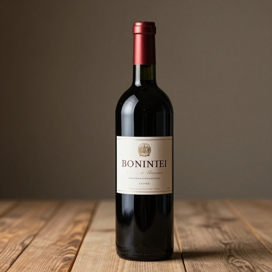 Red wine bottle