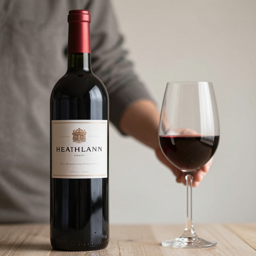 Red wine bottle