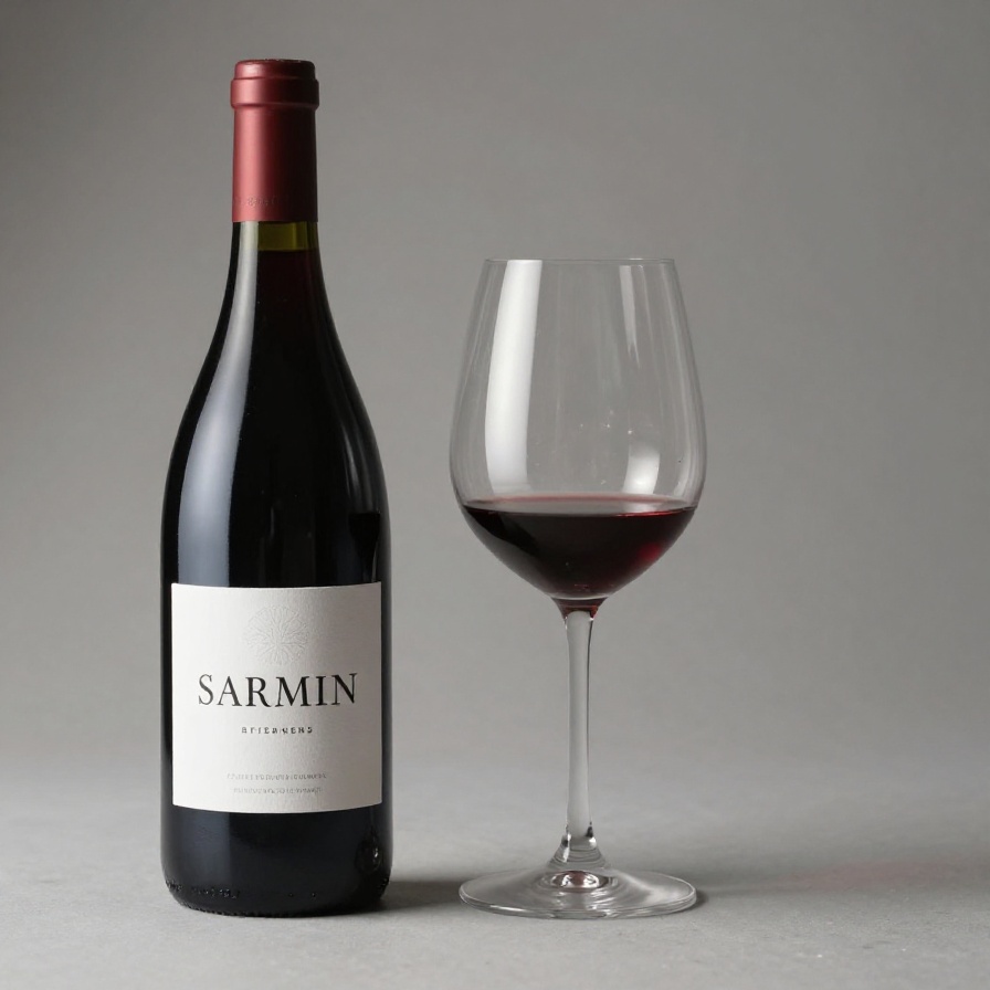 Red wine bottle